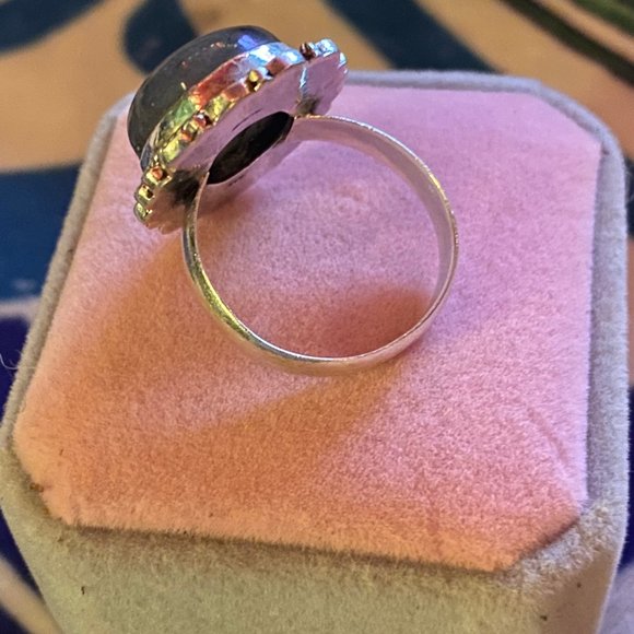 New! Alchemy63 Handmade Labradorite Ring - Picture 8 of 11